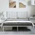 Produktbild 3 för Sängram med huvudgavel metall vit 193x203 cm
