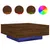 Produktbild 2 för Soffbord med LED brun ek 80x80x31 cm