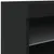 Produktbild 10 för Skänk med LED-belysning svart 60x37x67 cm