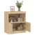 Produktbild 5 för Skänk med LED-belysning sonoma-ek 60x37x67 cm