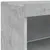 Produktbild 10 för Skänk med LED-belysning betonggrå 60x37x67 cm