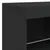 Produktbild 10 för Skänk med LED-belysning svart 81x37x67 cm