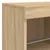 Produktbild 10 för Skänk med LED-belysning sonoma-ek 81x37x67 cm