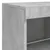 Produktbild 10 för Skänk med LED-belysning betonggrå 81x37x67 cm