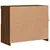 Produktbild 9 för Skänk med LED-belysning brun ek 81x37x67 cm