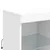 Produktbild 10 för Skänk med LED-belysning vit 81x37x100 cm