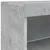 Produktbild 11 för Skänk med LED-belysning betonggrå 41x37x67 cm
