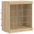 Produktbild 5 för Skänk med LED-belysning sonoma-ek 60,5x37x67 cm