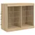 Produktbild 3 för Skänk med LED-belysning sonoma-ek 81x37x67 cm