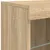 Produktbild 9 för Skänk med LED-belysning sonoma-ek 81x37x67 cm