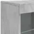 Produktbild 9 för Skänk med LED-belysning betonggrå 81x37x67 cm