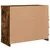 Produktbild 8 för Skänk med LED-belysning rökfärgad ek 81x37x67 cm