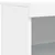 Produktbild 9 för Skänk med LED-belysning vit 60,5x37x100 cm