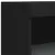 Produktbild 9 för Skänk med LED-belysning svart 60,5x37x100 cm