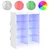 Produktbild 2 för Skänk med LED-belysning vit 81x37x100 cm