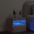 Produktbild 4 för Sängbord med LED-lampor sonoma-ek 50x40x45 cm
