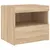 Produktbild 6 för Sängbord med LED-lampor sonoma-ek 50x40x45 cm