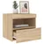 Produktbild 5 för Sängbord med LED-lampor 2 st sonoma-ek 50x40x45 cm