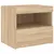 Produktbild 7 för Sängbord med LED-lampor 2 st sonoma-ek 50x40x45 cm