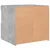 Produktbild 11 för Sängbord med LED-lampor 2 st betonggrå 50x40x45 cm