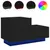 Produktbild 2 för Sängbord med LED-belysning svart 70x36x40,5 cm