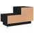 Produktbild 9 för Sängbord med LED-belysning svart 70x36x40,5 cm
