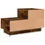Produktbild 9 för Sängbord med LED-lampor rökfärgad ek 70x36x40,5 cm