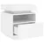 Produktbild 6 för Sängbord med LED-belysning vit 40x39x48,5 cm