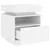 Produktbild 7 för Sängbord med LED-belysning 2 st vit 40x39x48,5 cm