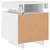 Produktbild 10 för Sängbord med LED-belysning 2 st vit 40x39x48,5 cm