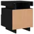 Produktbild 10 för Sängbord med LED-belysning 2 st svart 40x39x48,5 cm
