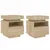 Produktbild 2 för Sängbord med LED-belysning 2 st sonoma-ek 40x39x48,5 cm