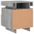 Produktbild 10 för Sängbord med LED-belysning 2 st grå sonoma 40x39x48,5 cm