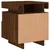 Produktbild 9 för Sängbord med LED-belysning brun ek 40x39x48,5 cm