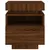 Produktbild 8 för Sängbord med LED-belysning 2 st brun ek 40x39x48,5 cm