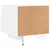 Produktbild 10 för Sängbord med LED-lampor 2 st vit 40x39x37 cm