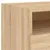 Produktbild 10 för Sängbord med LED-lampor sonoma-ek 40x39x37 cm