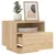 Produktbild 4 för Sängbord med LED-lampor 2 st sonoma-ek 40x39x37 cm