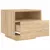 Produktbild 6 för Sängbord med LED-lampor 2 st sonoma-ek 40x39x37 cm