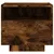 Produktbild 8 för Sängbord med LED-lampor 2 st rökfärgad ek 40x39x37 cm