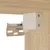 Produktbild 12 för Väggmonterade sängbord med LED-lampor 2 st sonoma-ek