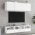 Produktbild 4 för Väggmonterad tv-skåp 2 st vit 40x30x30 cm konstruerat trä