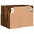 Produktbild 10 för Väggmonterad tv-bänk 2 st rökfärgad ek 40x30x30 cm