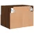 Produktbild 10 för Väggmonterad tv-bänk 2 st brun ek 40x30x30 cm konstruerat trä