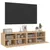 Produktbild 5 för Väggmonterad tv-bänk 2 st sonoma-ek 60x30x30 cm konstruerat trä