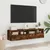 Produktbild 3 för Väggmonterad tv-bänk 2 st rökfärgad ek 60x30x30 cm