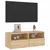 Produktbild 5 för Väggmonterad tv-bänk sonoma-ek 80x30x30 cm konstruerat trä
