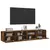 Produktbild 6 för Väggmonterad tv-bänk 2 st rökfärgad ek 80x30x30 cm