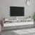 Produktbild 3 för Väggmonterad tv-bänk 2 st vit 100x30x30 cm konstruerat trä