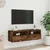 Produktbild 3 för Väggmonterad tv-bänk rökfärgad ek 100x30x30 cm konstruerat trä